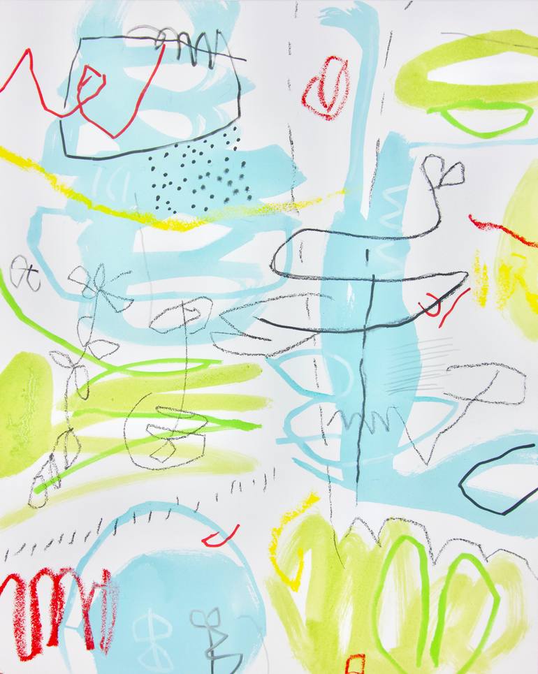 Original Abstract Expressionism Abstract Painting by Michelle Louis