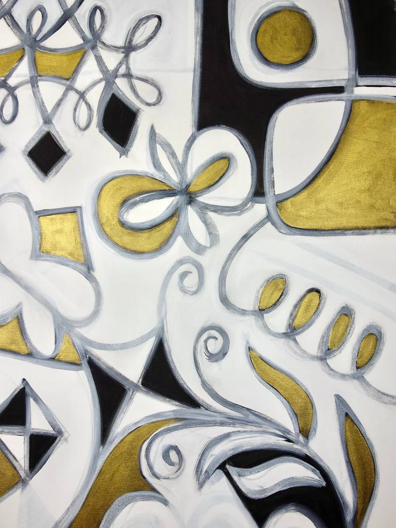 Original Abstract Expressionism Abstract Painting by Michelle Louis