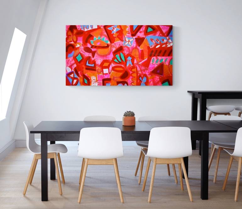 Original Abstract Expressionism Abstract Painting by Michelle Louis