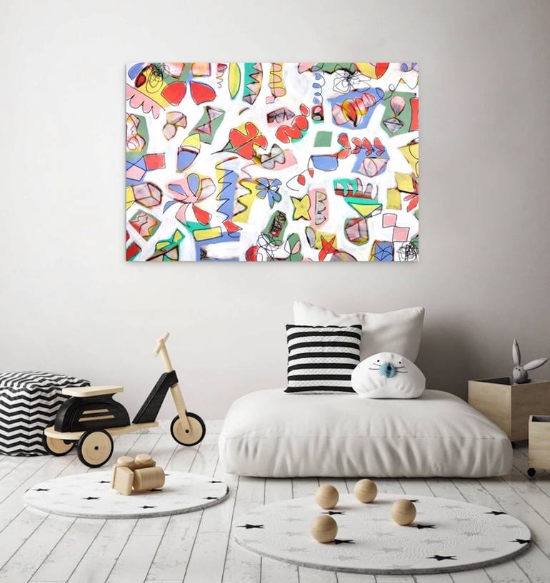 Original Abstract Expressionism Abstract Painting by Michelle Louis