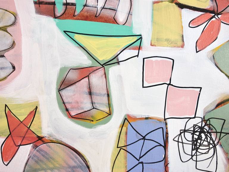 Original Abstract Expressionism Abstract Painting by Michelle Louis