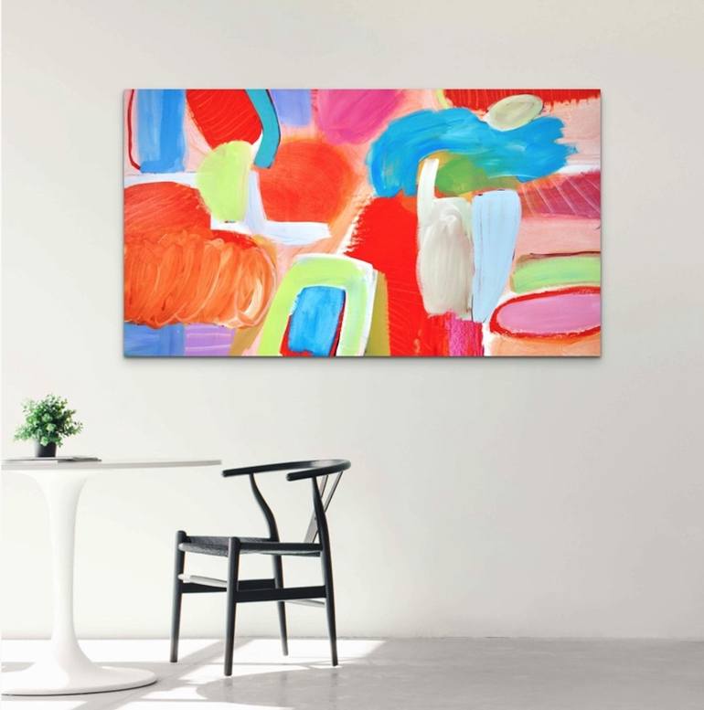 Original Abstract Expressionism Abstract Painting by Michelle Louis