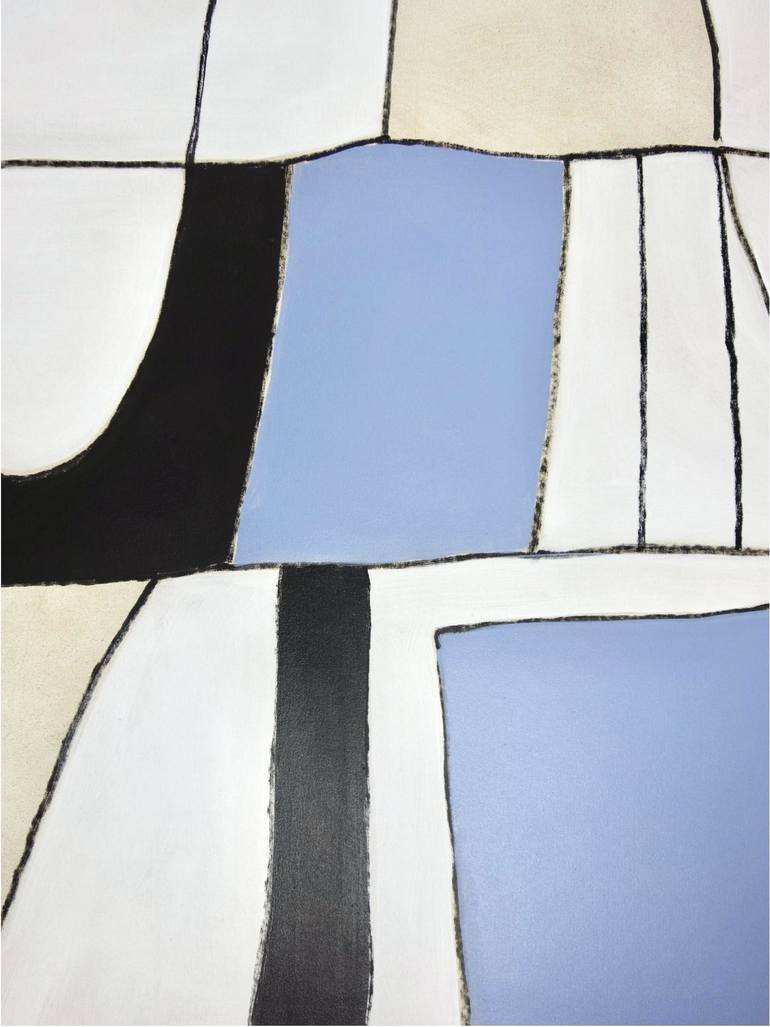 Original Abstract Expressionism Geometric Painting by Michelle Louis