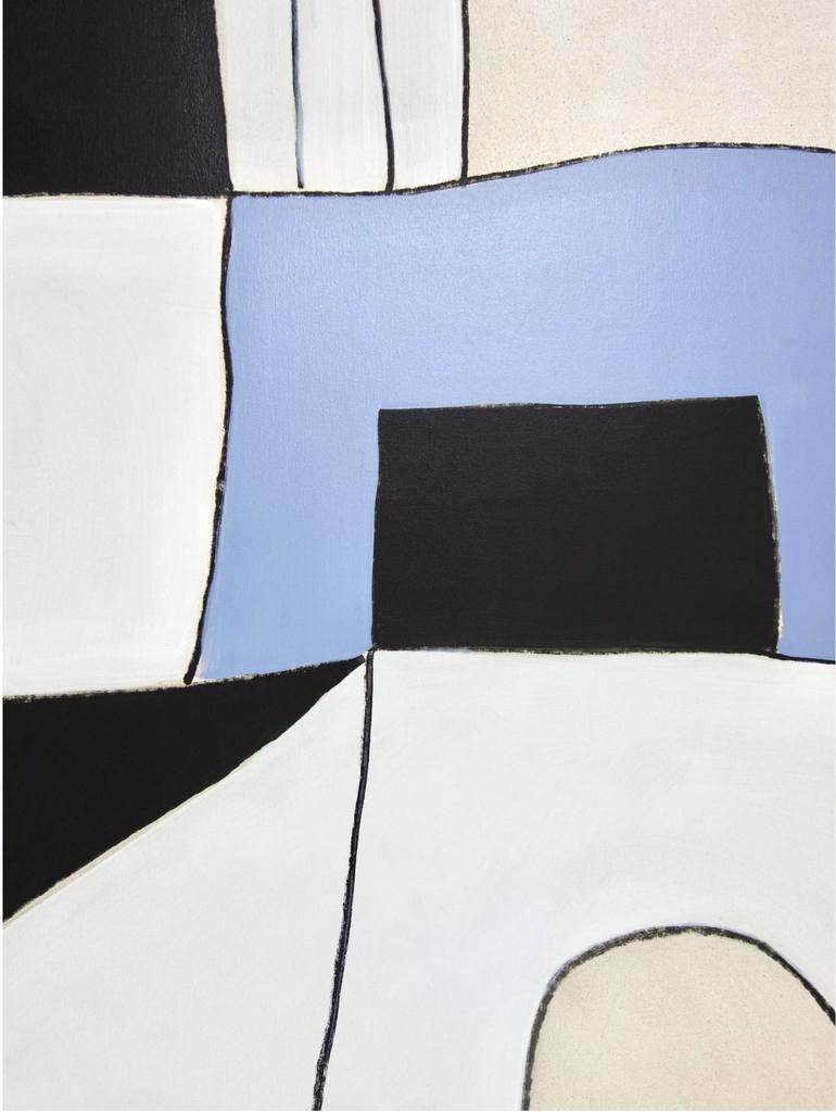Original Abstract Expressionism Geometric Painting by Michelle Louis
