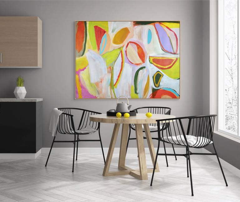 Original Abstract Expressionism Abstract Painting by Michelle Louis
