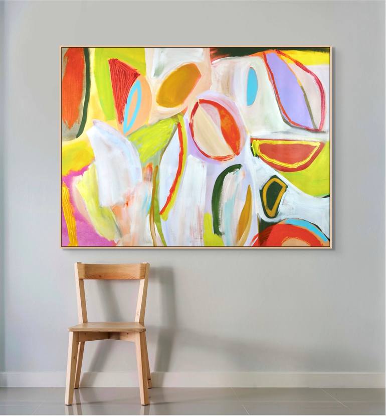 Original Abstract Expressionism Abstract Painting by Michelle Louis