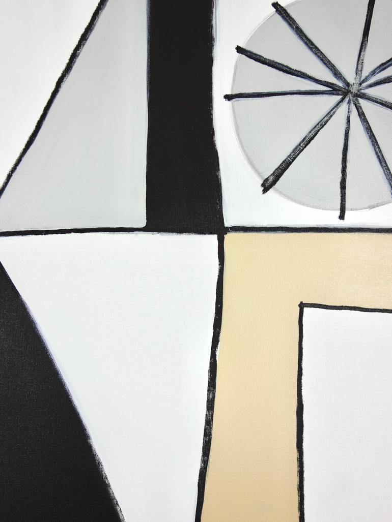 Original Abstract Geometric Painting by Michelle Louis