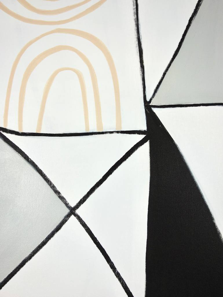 Original Abstract Geometric Painting by Michelle Louis