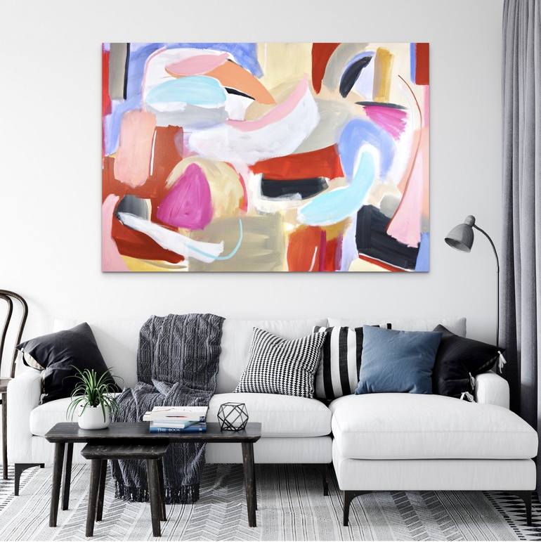 Original Abstract Expressionism Abstract Painting by Michelle Louis