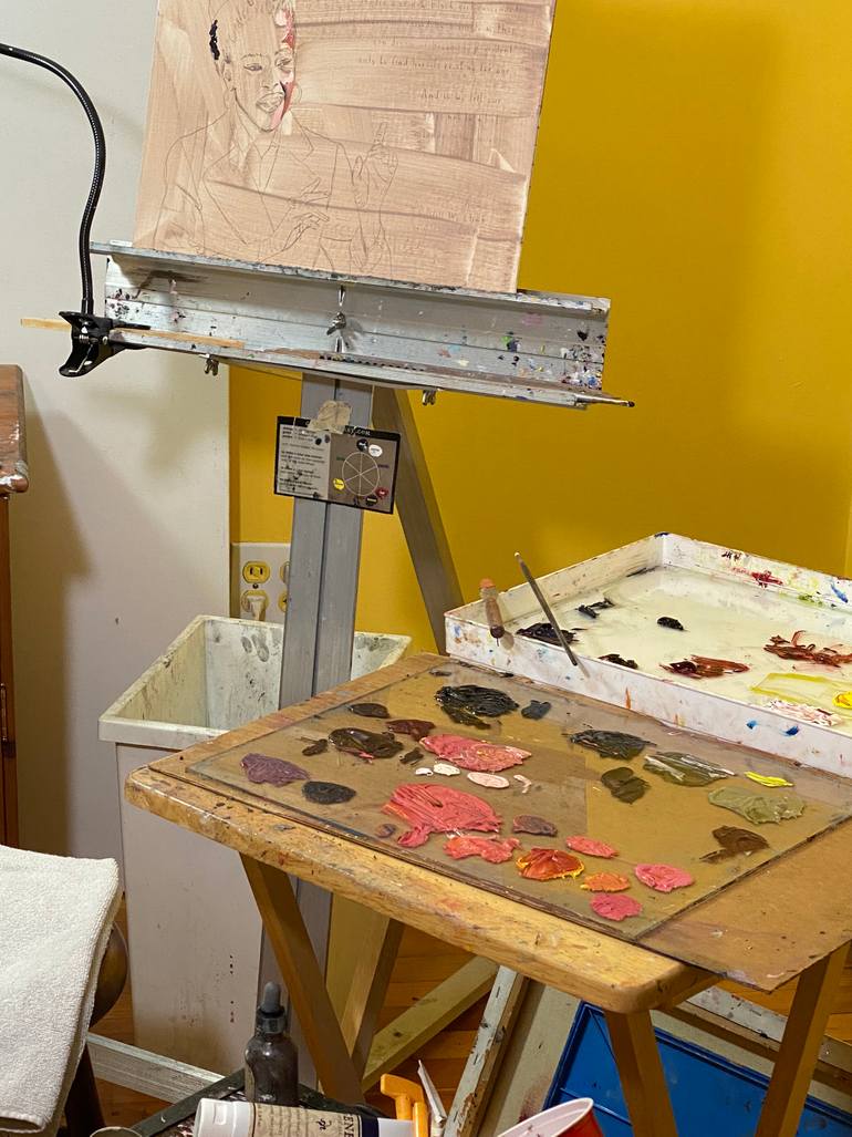 Original Figurative People Painting by Christina Tarkoff