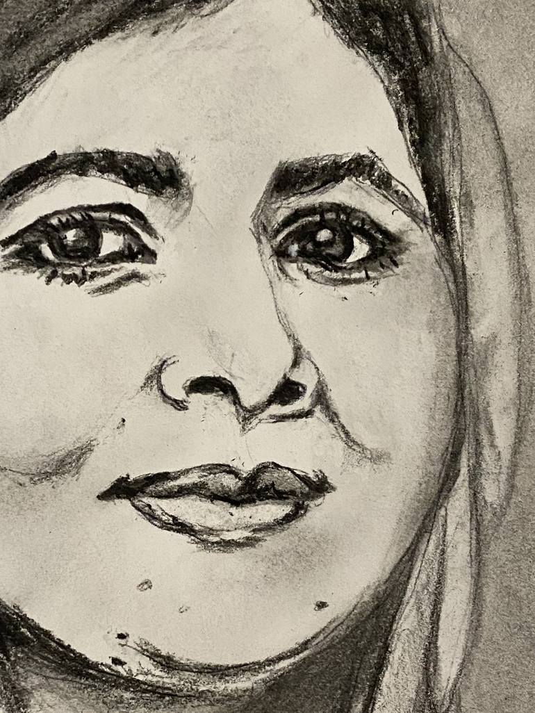 Malala Drawing by Christina Tarkoff | Saatchi Art