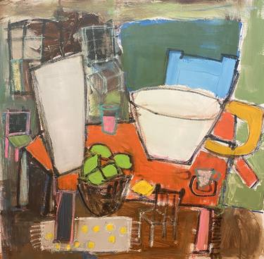 Original Abstract Still Life Paintings by Sarah Trundle