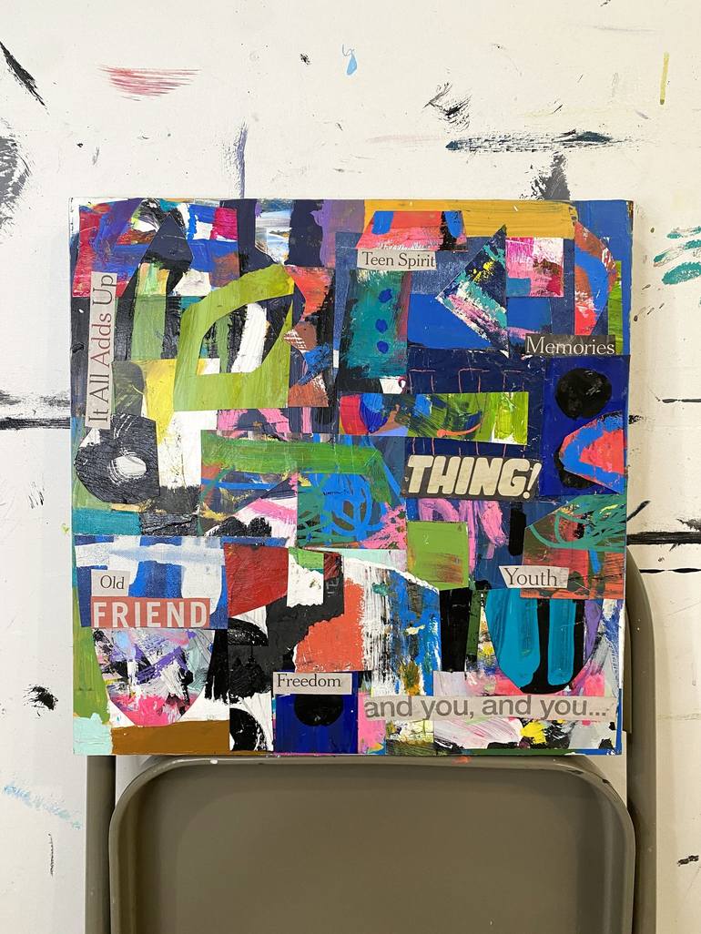 Original Pop Art Abstract Mixed Media by Sarah Trundle