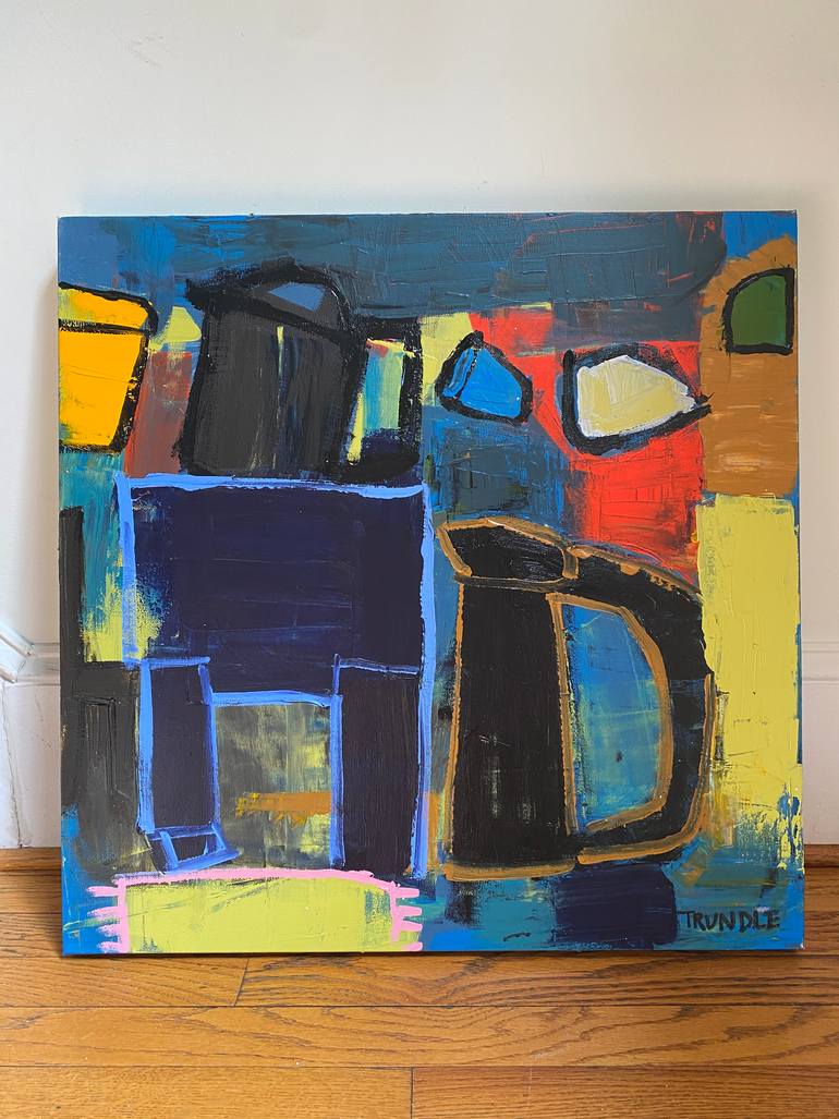 Original Abstract Expressionism Abstract Painting by Sarah Trundle