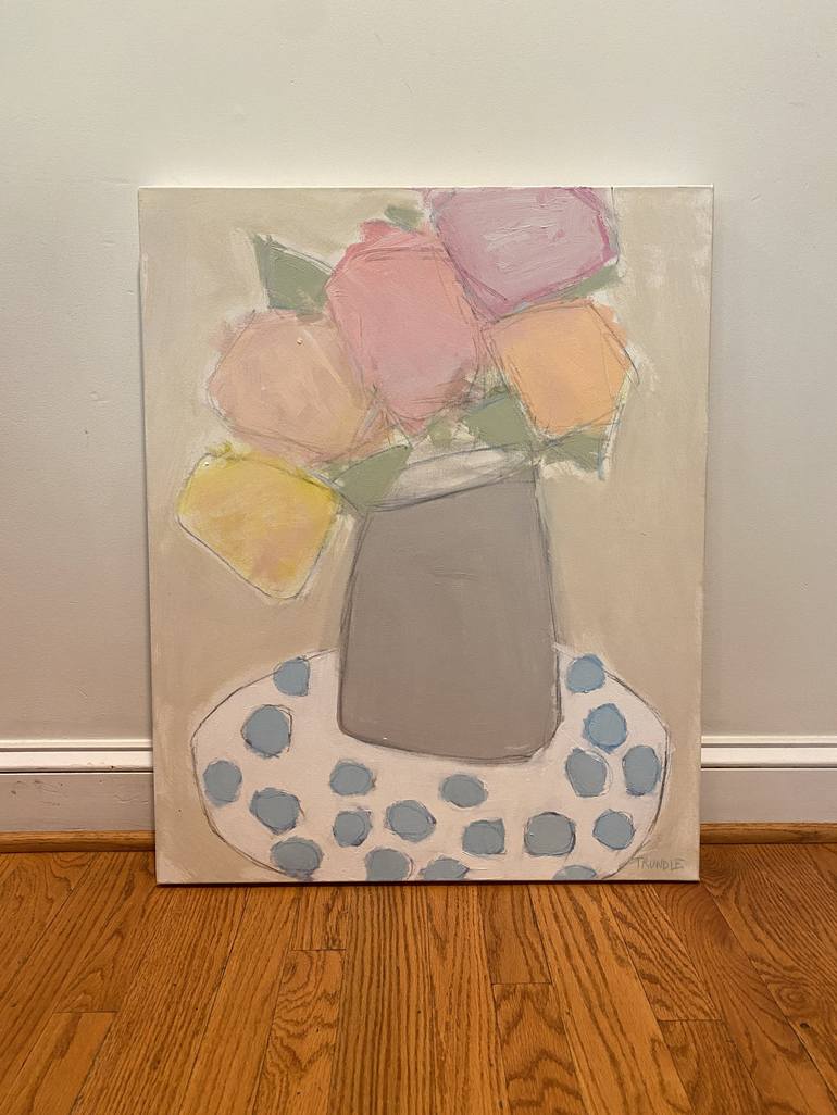 Original Abstract Floral Painting by Sarah Trundle
