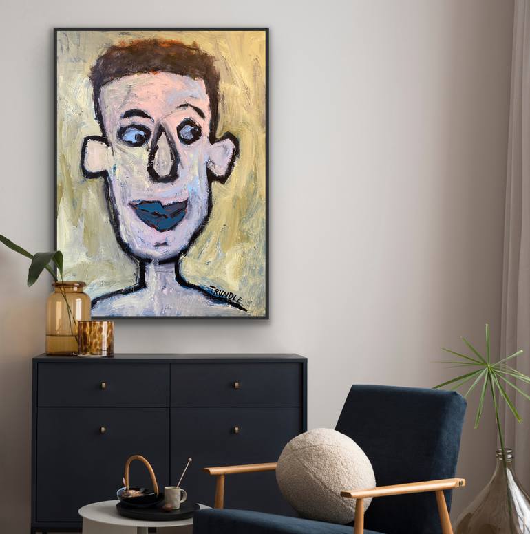 Original Abstract People Painting by Sarah Trundle