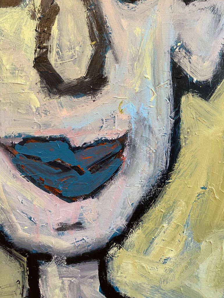 Original Abstract People Painting by Sarah Trundle