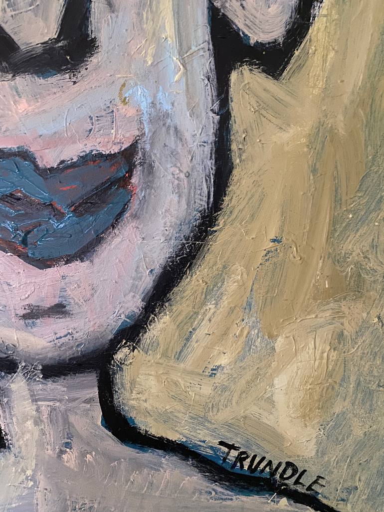 Original Abstract People Painting by Sarah Trundle