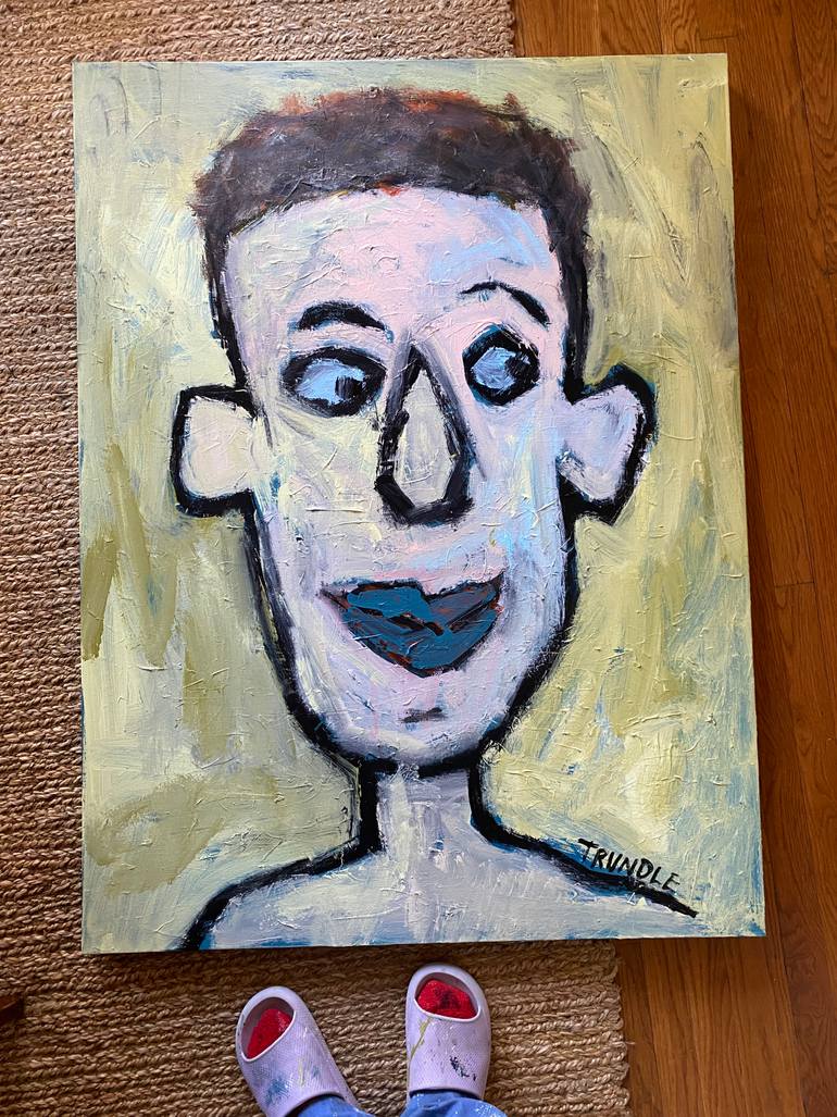 Original Abstract People Painting by Sarah Trundle
