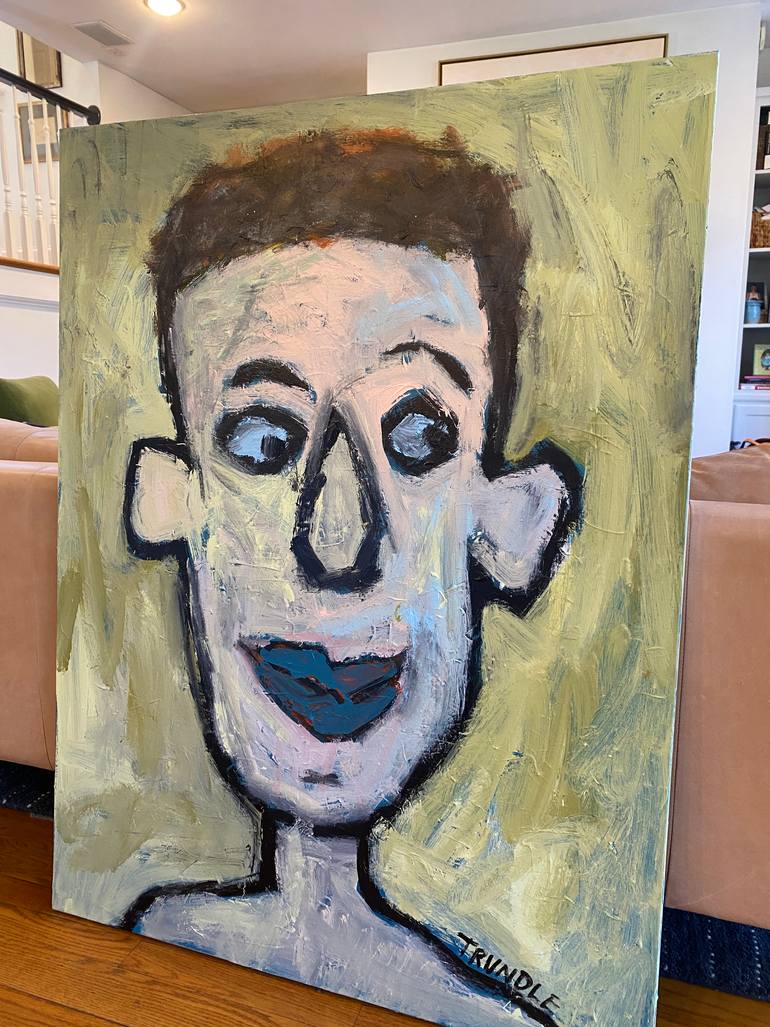 Original Abstract People Painting by Sarah Trundle
