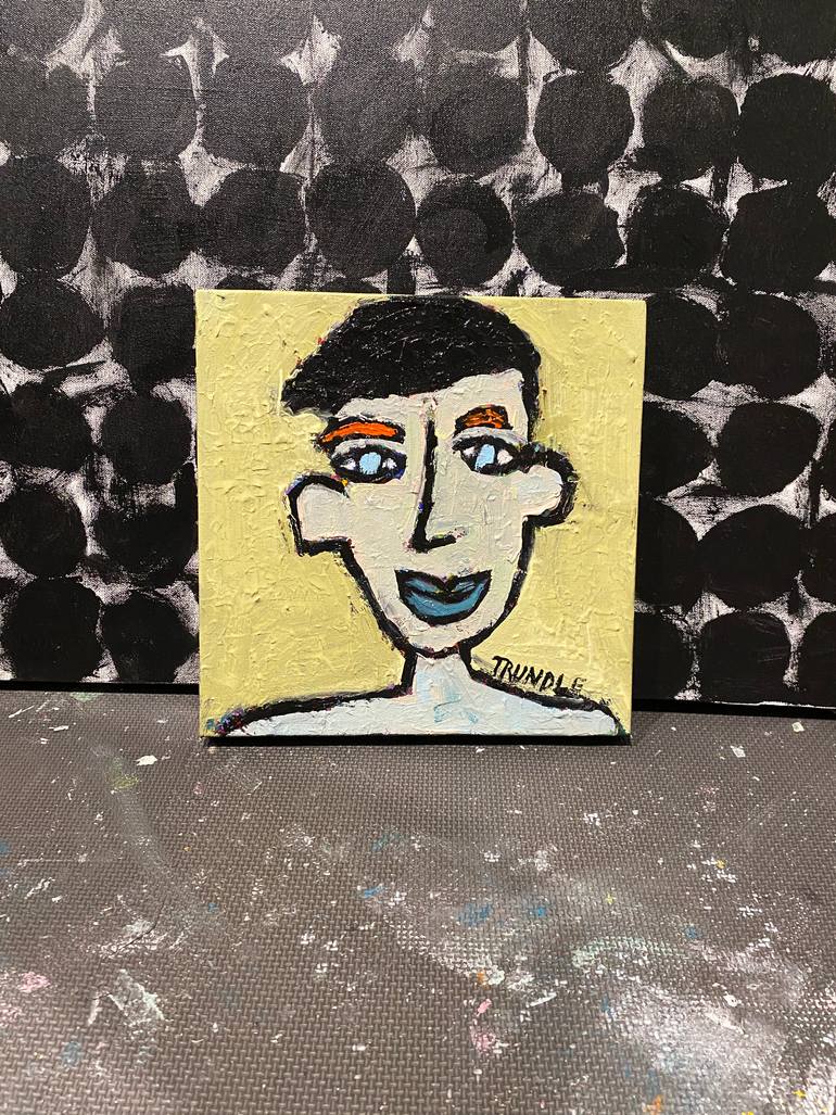 Original Abstract People Painting by Sarah Trundle
