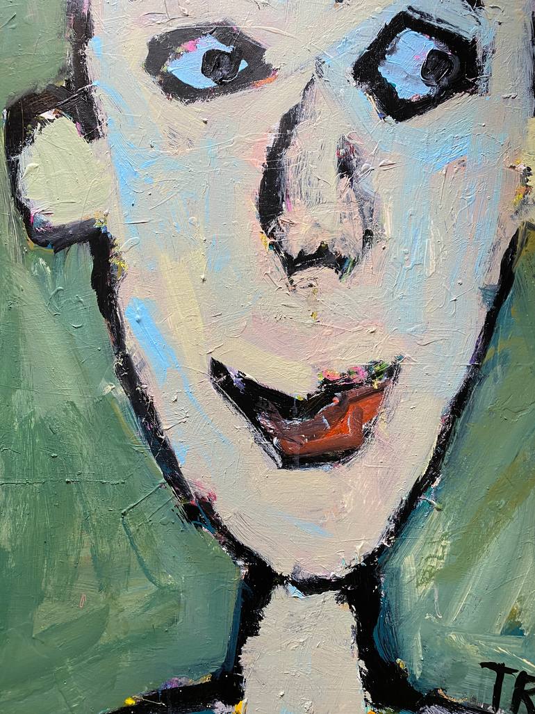 Original Abstract People Painting by Sarah Trundle