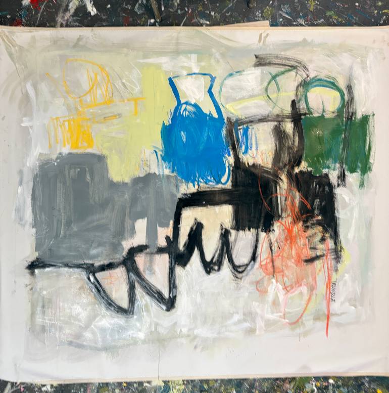 Original Abstract Expressionism Abstract Painting by Sarah Trundle