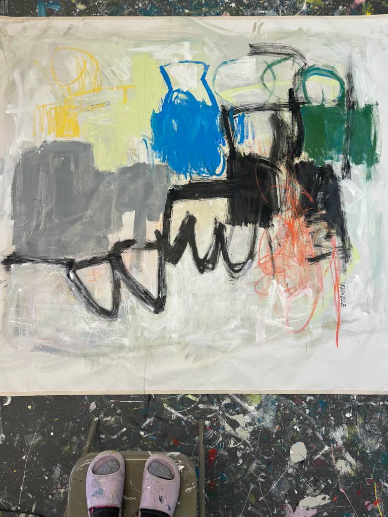 Original Abstract Expressionism Abstract Painting by Sarah Trundle