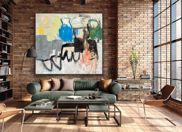 Original Abstract Expressionism Abstract Painting by Sarah Trundle