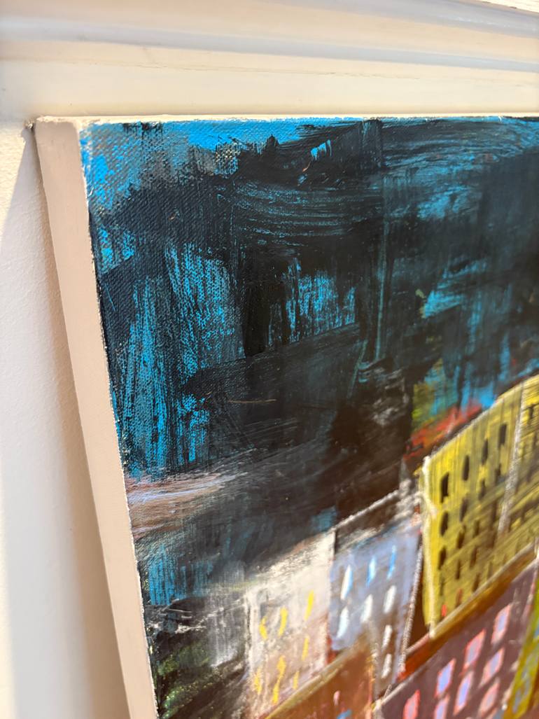 Original Abstract Cities Painting by Sarah Trundle