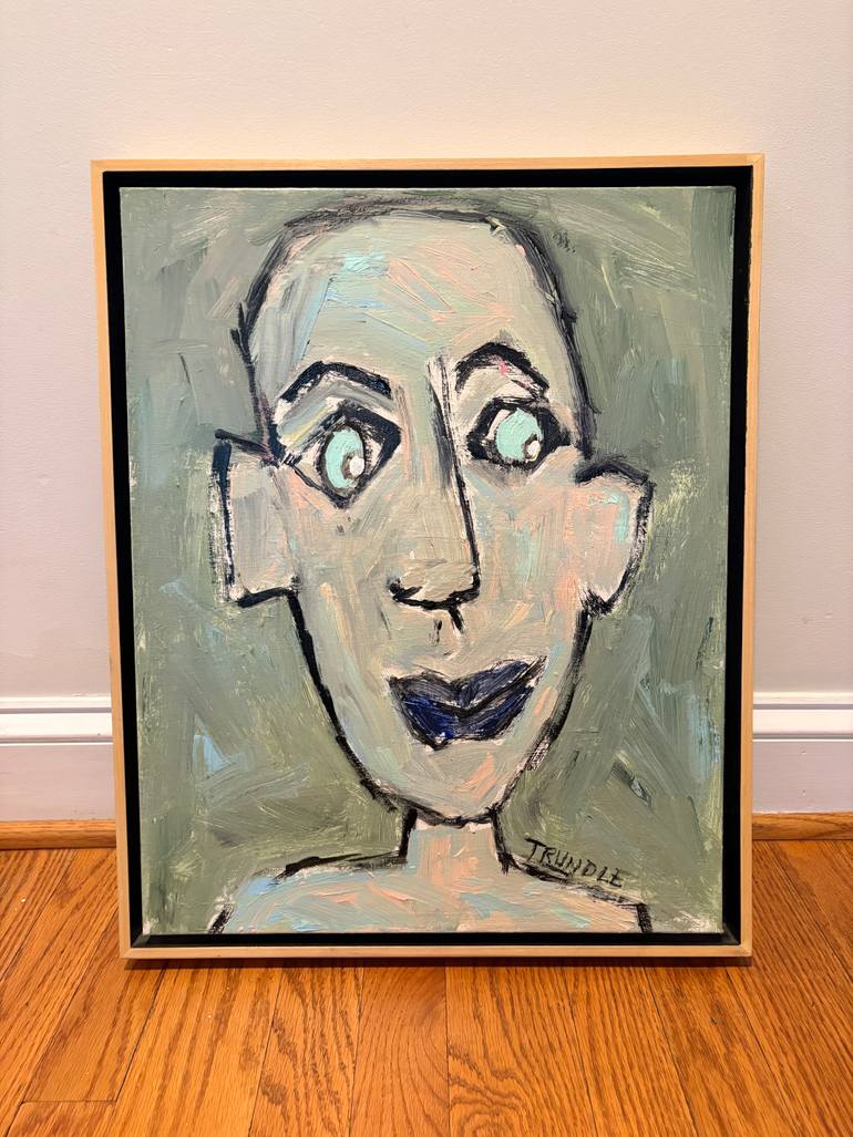 Original Abstract People Painting by Sarah Trundle