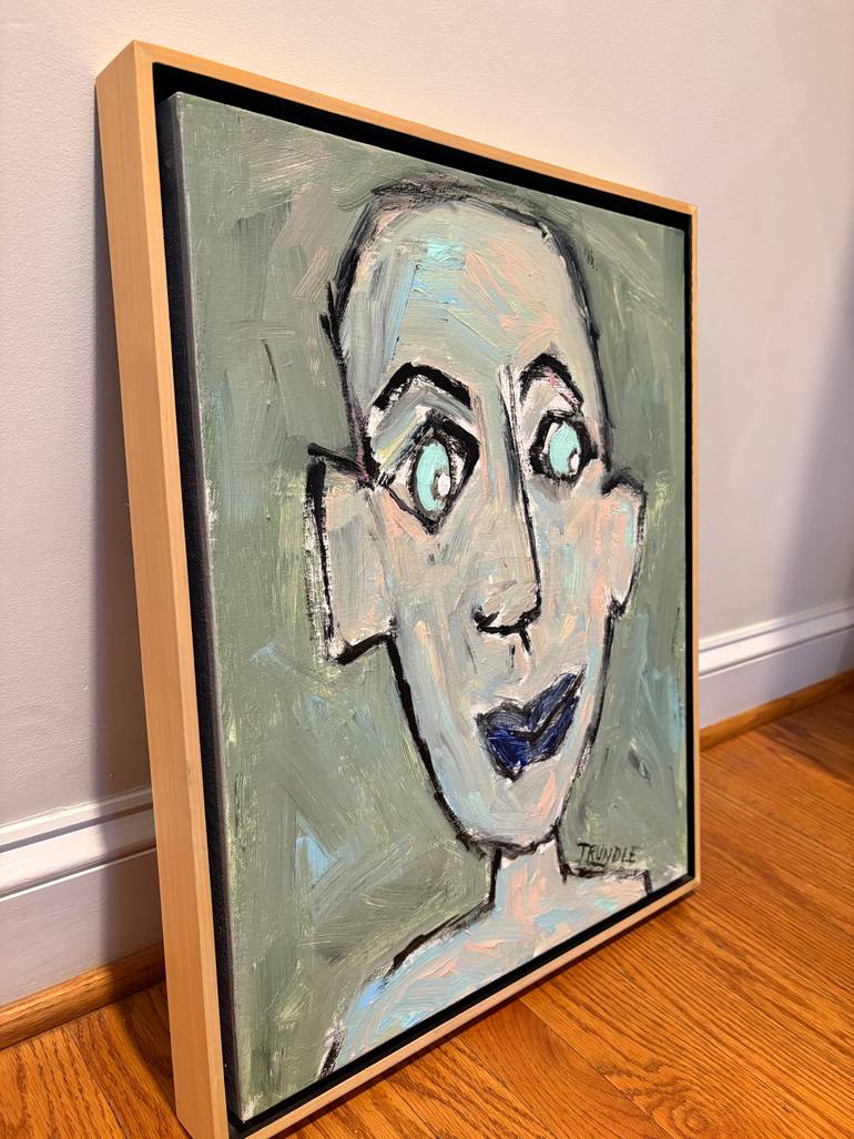 Original Abstract People Painting by Sarah Trundle