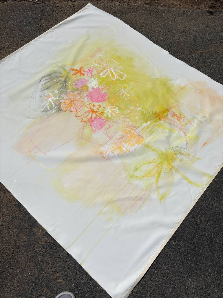 Original Abstract Floral Painting by Sarah Trundle