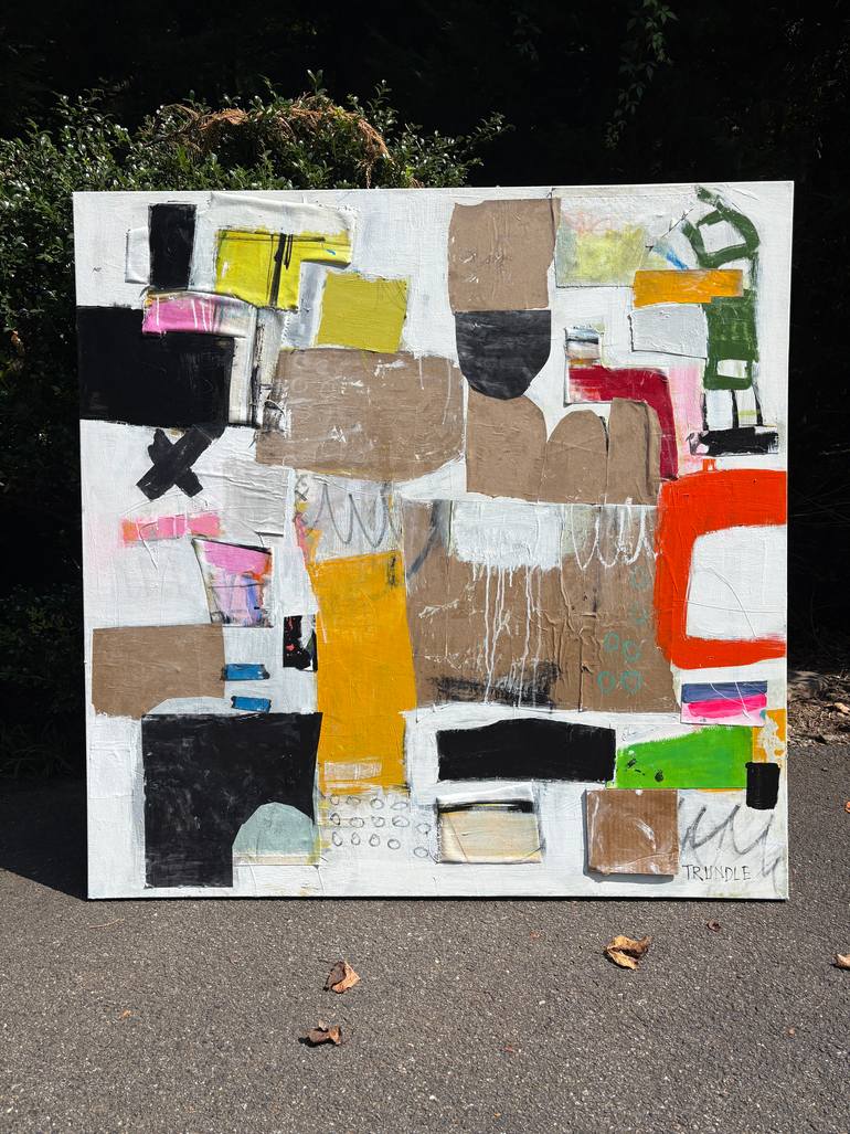 Original Abstract Mixed Media by Sarah Trundle