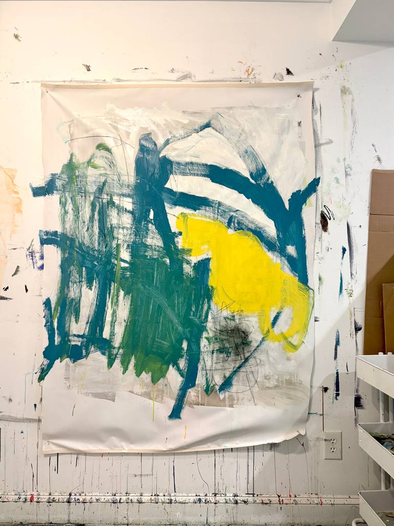 Original Abstract Expressionism Abstract Painting by Sarah Trundle