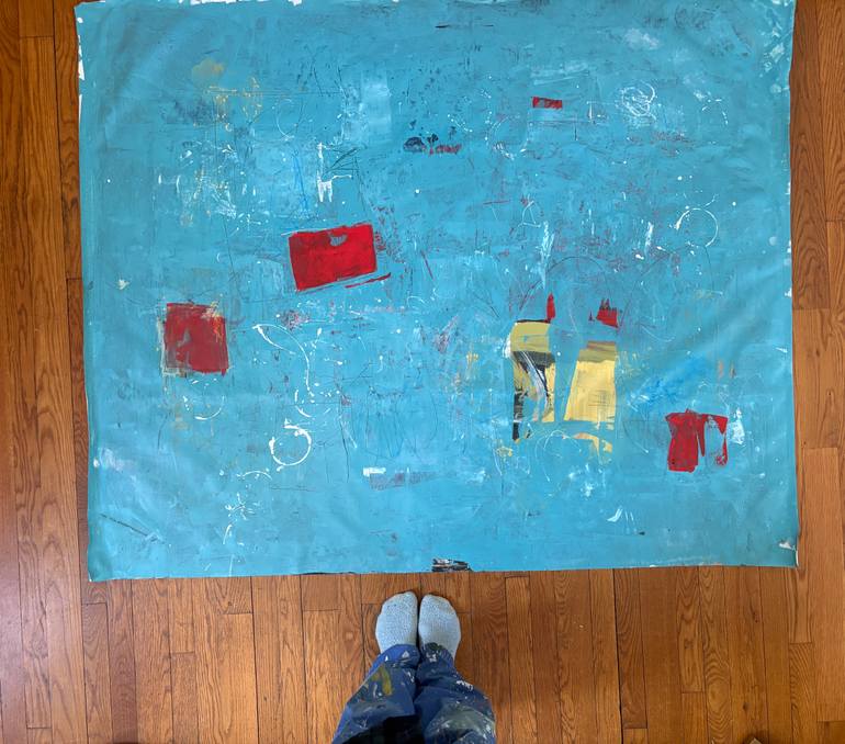 Original Abstract Expressionism Abstract Painting by Sarah Trundle
