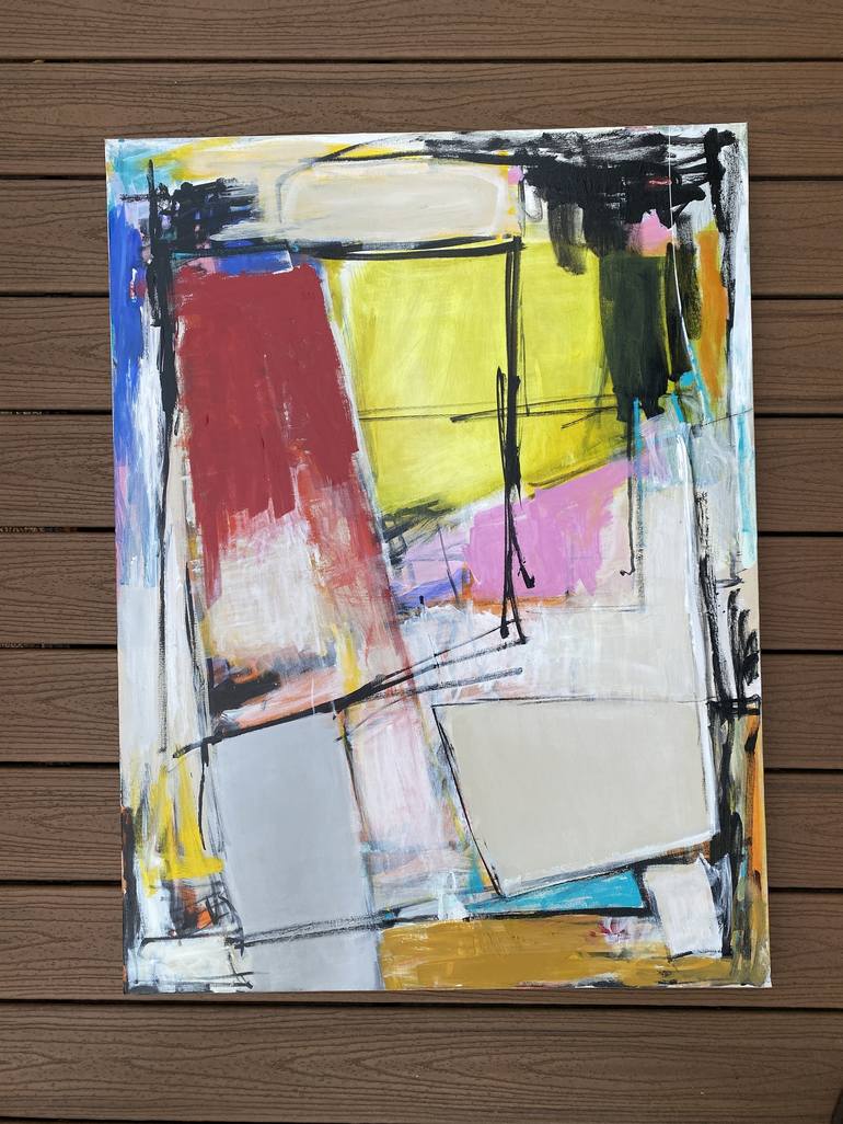 Original Abstract Expressionism Abstract Painting by Sarah Trundle