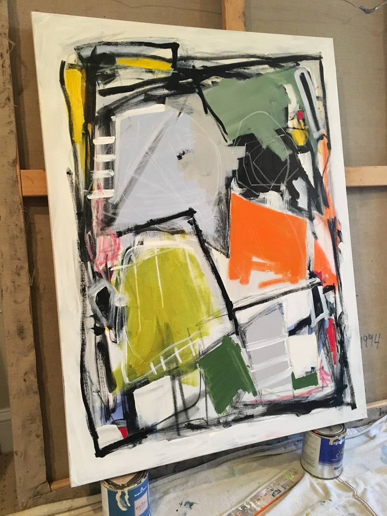 Original Abstract Expressionism Abstract Painting by Sarah Trundle