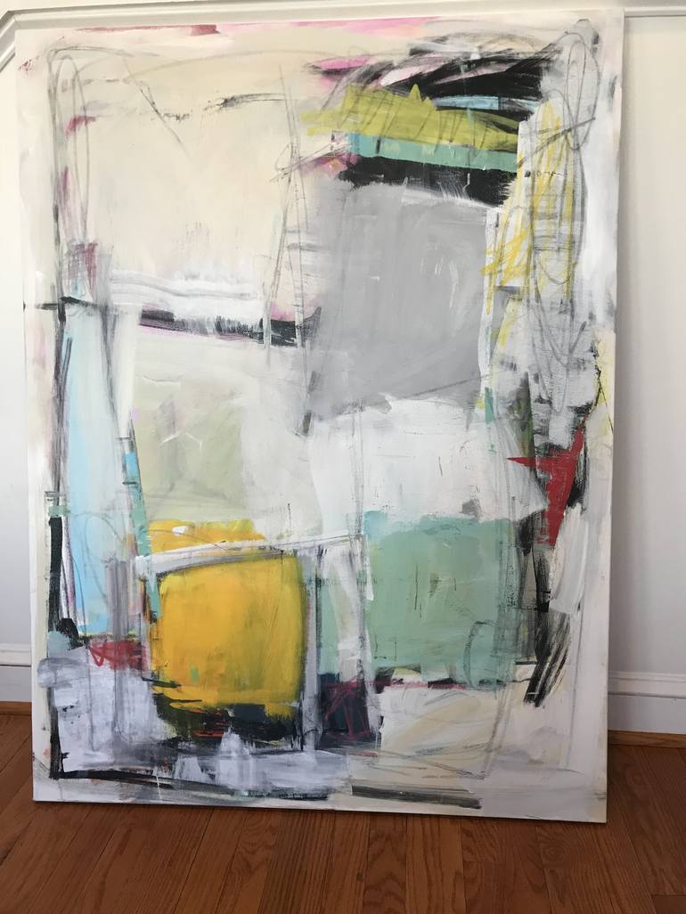 Original Abstract Expressionism Abstract Painting by Sarah Trundle