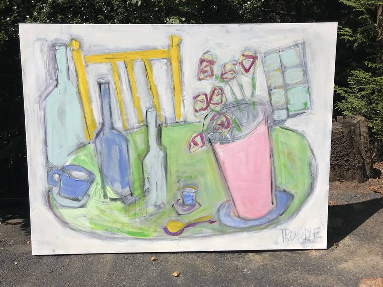 Original Abstract Still Life Painting by Sarah Trundle