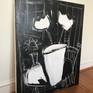 Simple lines and shapes on thick gallery wrapped canvas create a moody, and minimalist interior-scape. Edges (will be) painted black, back wired, ready to hang. Please see additional images