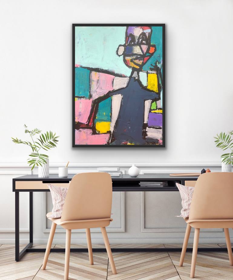 Original Abstract People Painting by Sarah Trundle