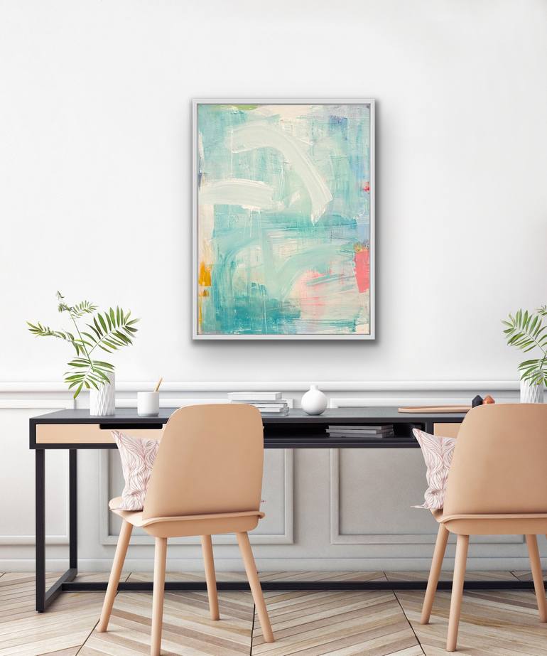 Original Abstract Expressionism Abstract Painting by Sarah Trundle