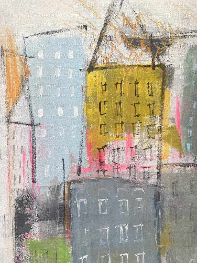 Original Cities Painting by Sarah Trundle