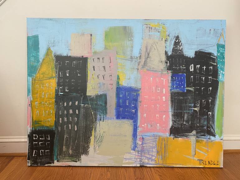 Original Cities Painting by Sarah Trundle