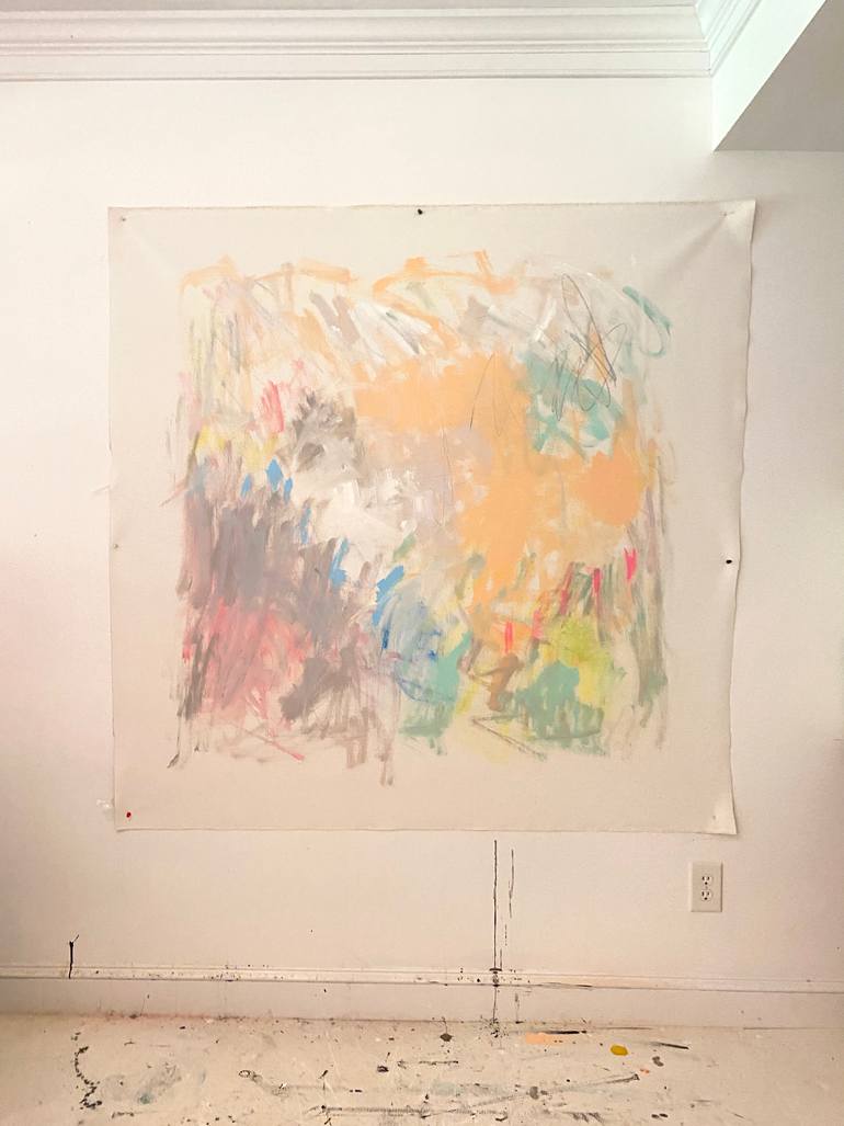 Original Abstract Expressionism Abstract Painting by Sarah Trundle