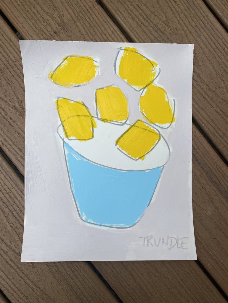 Original Abstract Food Painting by Sarah Trundle
