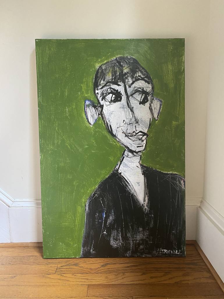 Original Abstract People Painting by Sarah Trundle