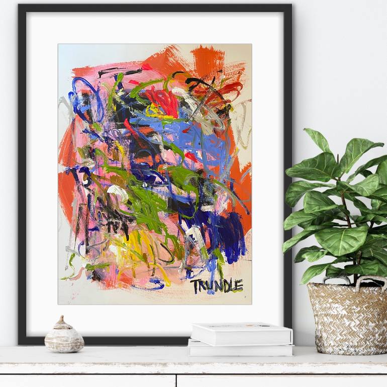 Original Abstract Expressionism Abstract Painting by Sarah Trundle