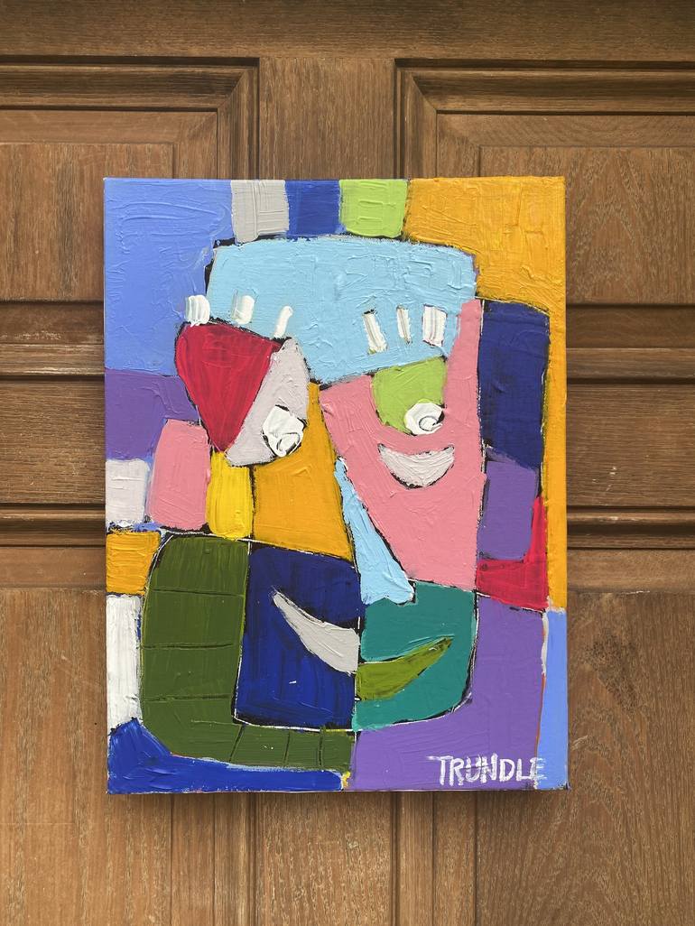 Original Abstract People Painting by Sarah Trundle